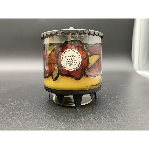 Vintage 70’s Fuller Brush Company Tiffany Style Candle 5 Oz NOS - Picture 7 of 10